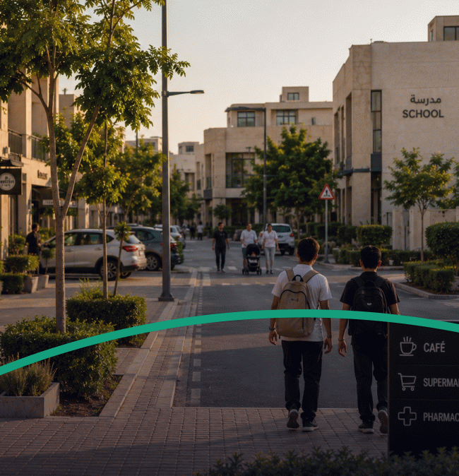 people walking in KSA