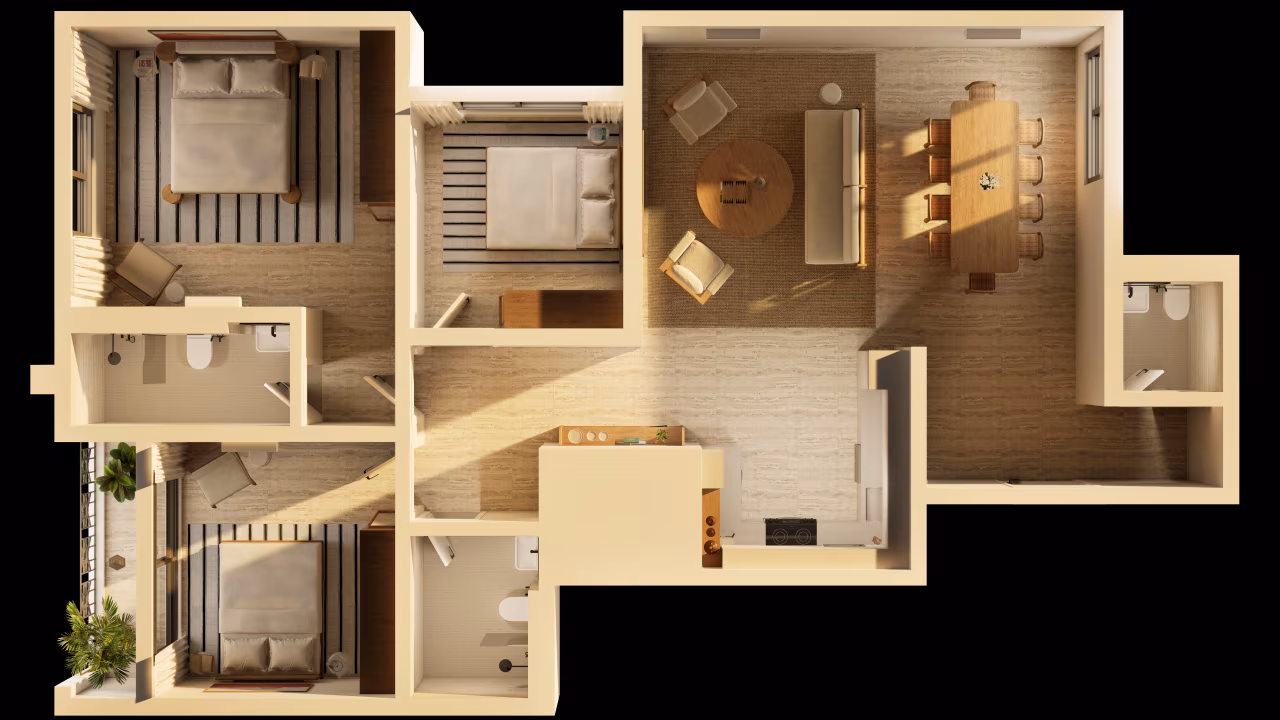 Apartment – 3 Bedrooms